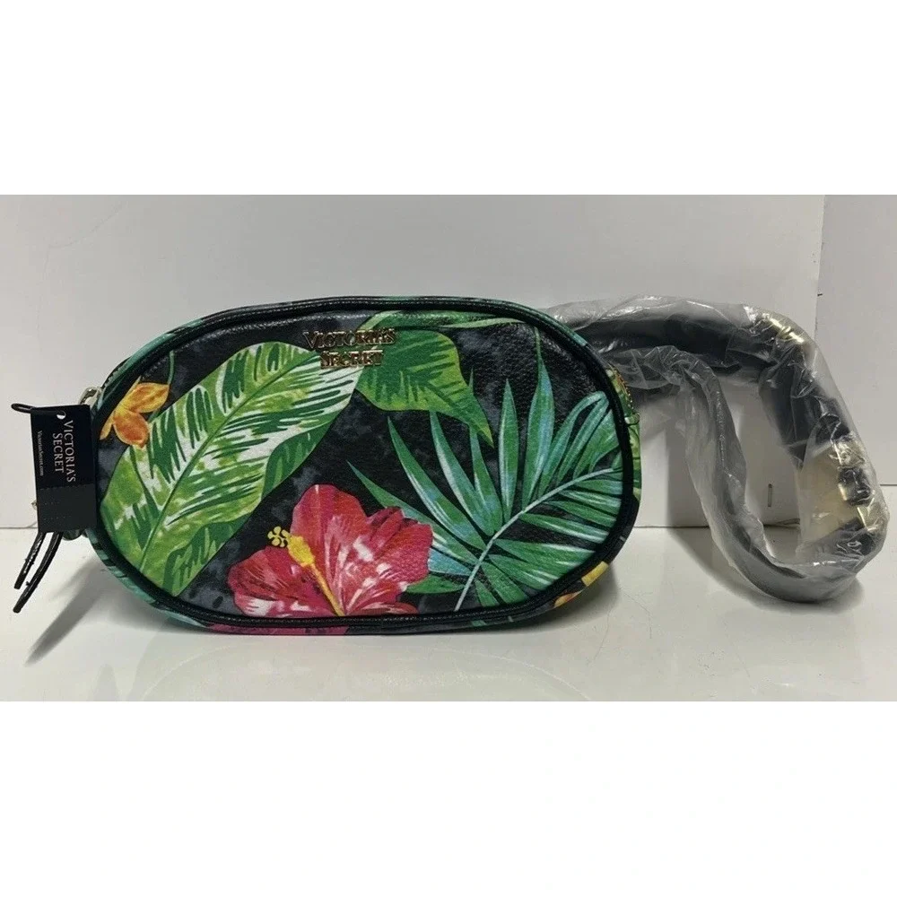 Victoria's Secret Tropic Floral Oval City Belt Bag Fanny Pack Waist Bag NWT